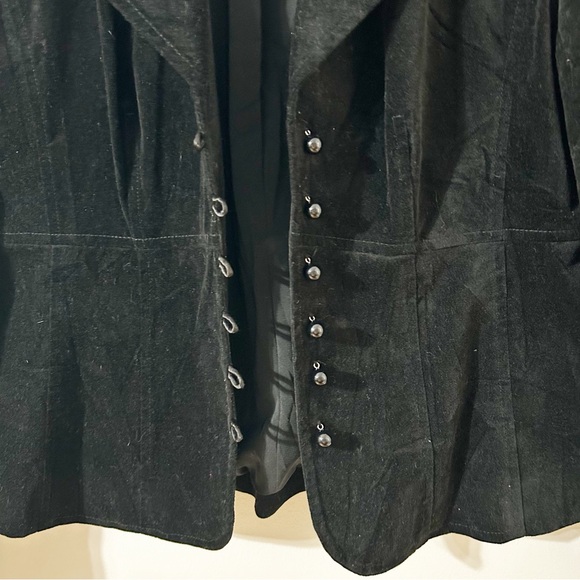 Mossimo Supply Co. Stretch Velvet/Velveteen Fully Lined Button Front Blazer 🖤 - Picture 7 of 14